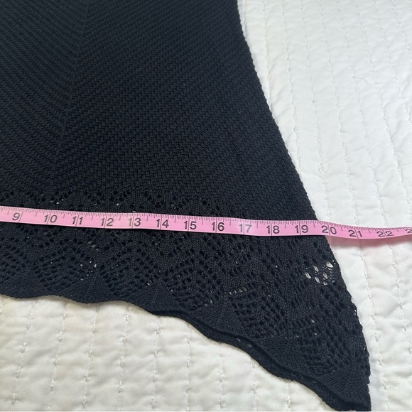 LC Lauren Conrad Crochet Black Cold Shoulder Preppy Tunic - Picture 6 of 11